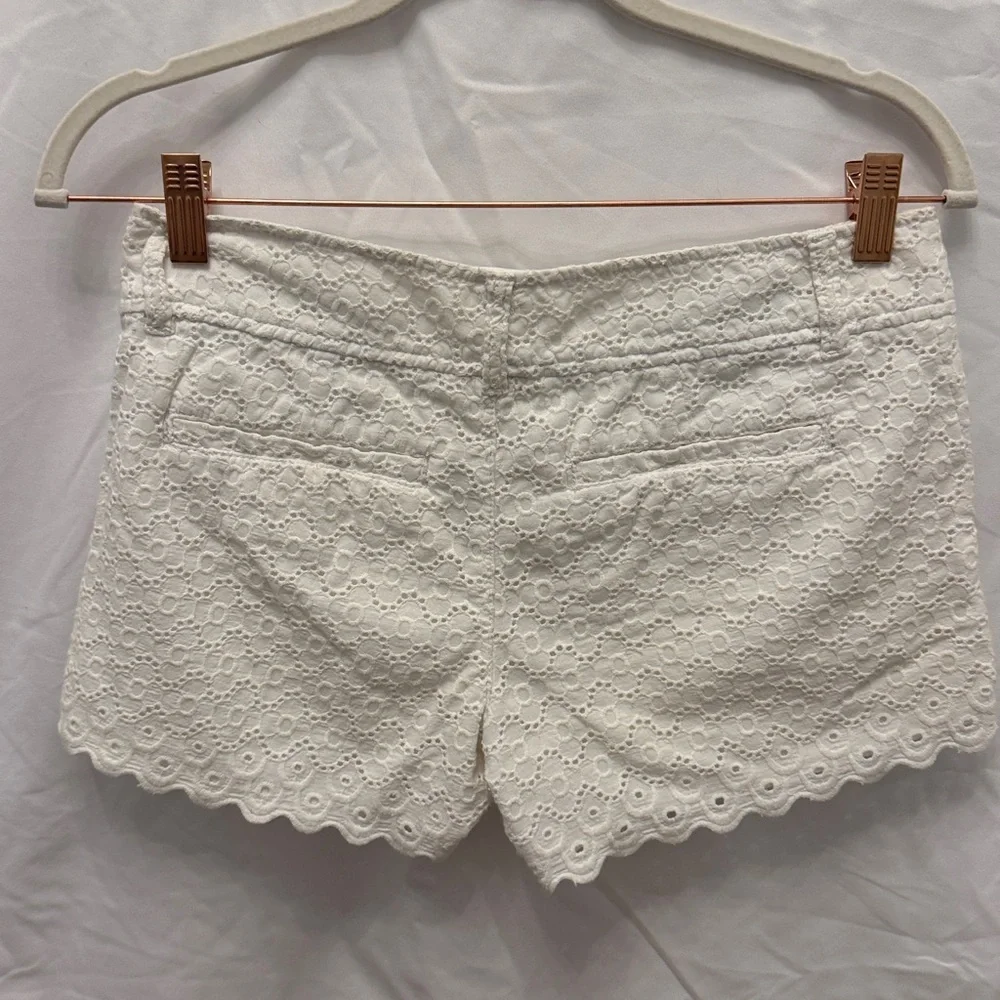 White Eyelet Lace Shorts Walsh Short - Picture 3 of 3